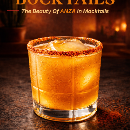 ANZA Sunfire Elixir Bocktail recipe card